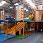 The magnificent soft climbing area. This is a complete exercise centre for kids. Just getting to the top to use a slide requires a considerable effort.